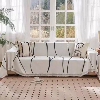 Полотенце для дивана, ткань с полным покрытием, подушка для дивана, коврики для кемпинга, четыре сезона, универсальная нескользящая грязеотталкивающая ткань для чехла на диван 130*180