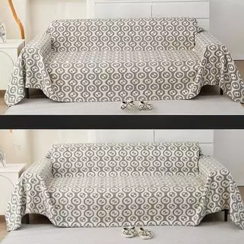 Полотенце для дивана, ткань с полным покрытием, универсальный простой чехол для дивана Four Seasons, универсальный чехол, нескользящая грязеотталкивающая диванная подушка для гостиной Advanced Sense 90*180cm