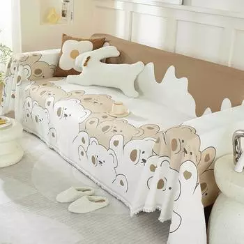 Полотенце для дивана Универсальный универсальный чехол для дивана Четыре сезона Универсальный вафельный чехол для дивана с защитой от царапин Ткань Чехол для дивана Современный 91x180