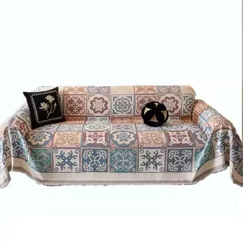 Полотенце для дивана в новом стиле, нескользящее и устойчивое к пятнам, цельный чехол для дивана в этническом стиле, полностью включающая в себя ткань для чехла для дивана высокого класса 180*130cm