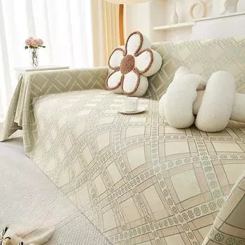 Полотенце для дивана в скандинавском стиле, роскошный нескользящий грязеотталкивающий чехол для дивана, универсальный чехол High Sense, универсальный чехол для дивана Four Seasons 90*180cm
