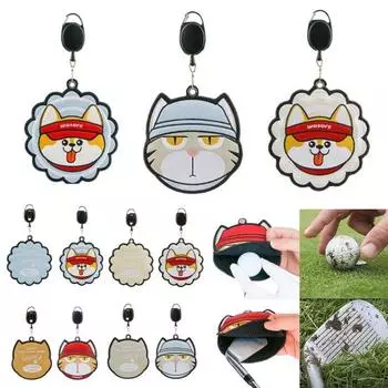 Полотенце для гольфа Салфетки для гольф-клуба Мультяшный дизайн Износостойкое супервпитывающее двустороннее полотенце для чистки гольф-клуба небесно-голубой