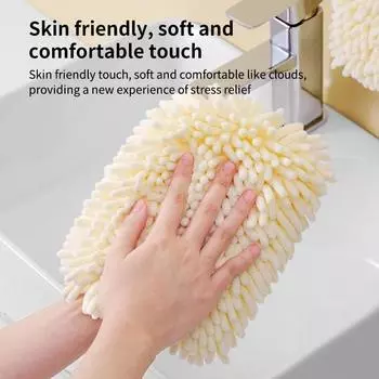 Полотенце для кухни, ванной комнаты, протирание рук, шарик для волос, домашнее, подвесное, быстросохнущее, мягкое впитывающее полотенце из микрофибры зелёный