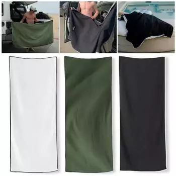 Полотенце для купания на открытом воздухе, супервпитывающее, ультракомпактное, из микрофибры, легкое, быстросохнущее, магнитное полотенце для похода, пляжа, душа, бассейна зелёный