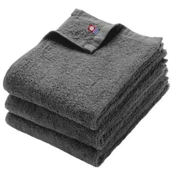 Полотенце для лица, 3 серых полотенца Imabari, сертифицированная серия OSK, впитывающее, быстросохнущее, простое, 100% хлопок