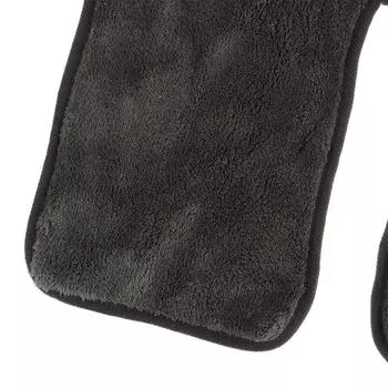 Полотенце для лица для салона красоты, спа-салона, микрофибра U-образной формы, полотенце для лица для косметолога темно-серого