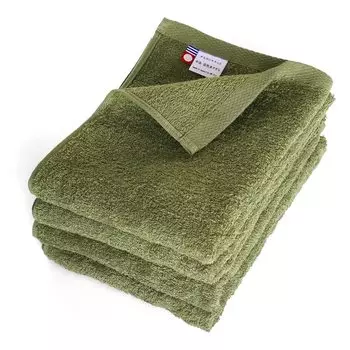 Полотенце для лица Imabari Natural Imabari, изготовленное в Quick Room Cotton of [oruta], Полотенце, сертифицированное, набор, Япония, тонкое, впитывающее, сушит, сухое, 100% (Набор 4,