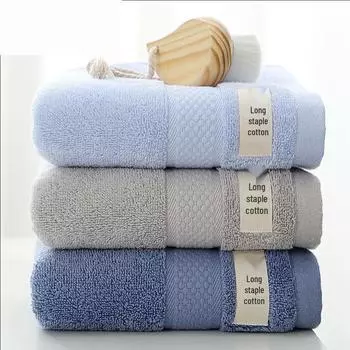 Полотенце для лица из чистого хлопка с быстрой впитываемостью - не оставляет ворсинок, длинноволокнистый хлопок 34*70cm