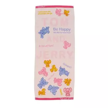 Полотенце для лица Marushin Том и Джерри Конфетная пачка Том Джерри Милые товары с персонажами Том Том Джерри Полотенце для лица Полотенце для лица Полотенце для ванной Полотенце длинное хлопковое