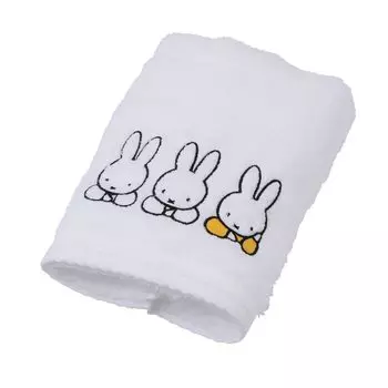 Полотенце для лица nishikawa Miffy 34X80 см, моющееся, хлопок, вышивка в одну точку, DB3625, сделано в Японии, белое, TT23160623 [Nishikawa] 100% белый