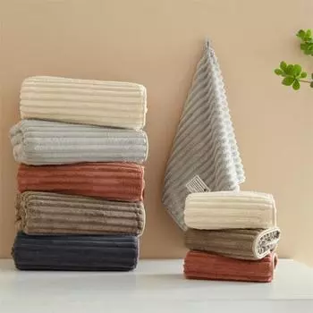 Полотенце для лица с высокой впитывающей способностью, не осыпающееся, пушистое, мягкое, из кораллового флиса, банное полотенце для детей и взрослых, путешествия, 74x34 см 34cm верблюд