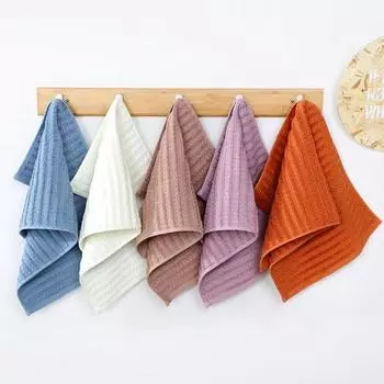 Полотенце для лица, супер впитывающее, износостойкое, хлопковое, быстро сохнет, полотенце для лица, принадлежности для ванной комнаты оранжевый