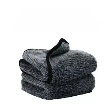 Полотенце для мытья автомобиля из корейской микрофибры — впитывающее, не линяет, не оставляет следов 40x40