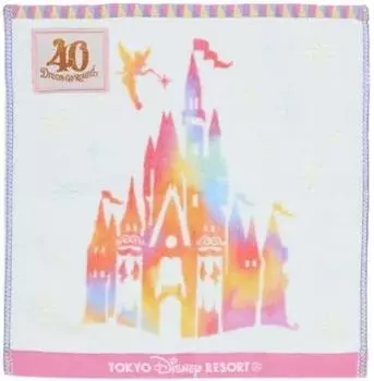 Полотенце для мытья в честь 40-летия Disney Полотенце для рук Disneyland Dream Go Round Special Goods