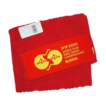 Полотенце для настольного тенниса DHS (ЧЕМПИОНАТ ITTF 2020 В ПУСАНЕ) Оригинальное полотенце для пинг-понга DHS из 100% хлопка для спортивного зала