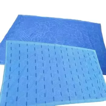 Полотенце для подушки из чистого хлопка для студентов, полотенце для военной подготовки в общежитии колледжа, синее 120 г 46 * 76 46*76