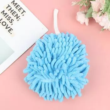 Полотенце для рук Кухонные полотенца Ванная комната Мягкое плюшевое синельное быстросохнущее полотенце синий