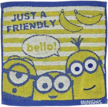 Полотенце для рук Marushin Minions 25 x 25 см Пряжа Border Minions хлопок 4805009800 Некрученая 100%