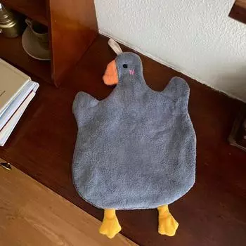 Полотенце для рук милая утка супер впитывающее подвесное кухонное детское полотенце для рук с героями мультфильмов подарок полотенце для рук полотенце серый