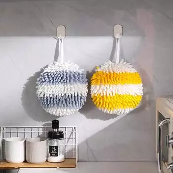 Полотенце для рук с подвесным шнурком. Высоковпитывающее, быстросохнущее, сверхтонкое волокно. коричневый