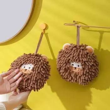 Полотенце для рук Soft Touch мультфильм синель быстросохнущая тряпка для рук аксессуары для ванной комнаты коричневый