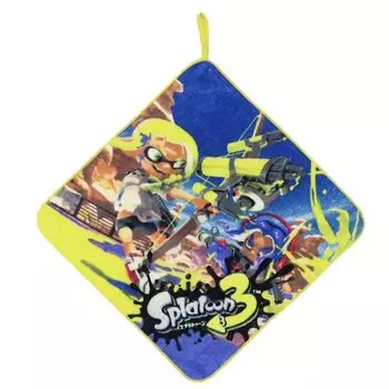 Полотенце для рук Splatoon 3 Kindergarten с брызгами [Петлевое полотенце] Петля/желтый жёлтый