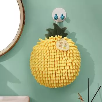 Полотенце для рук, утолщенное впитывающее полотенце, кухонное и в ванной, полотенце для рук, ластик для гандбола One Size жёлтый