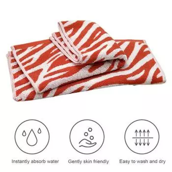 Полотенце для рук Yousheng из чистого хлопка с принтом тигровых полос, легкое, впитывающее воду декоративное полотенце для спортзала, быстросохнущая мочалка жёлтый