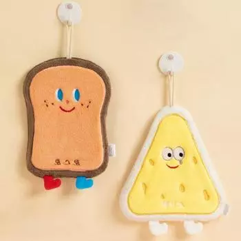 Полотенце для рук Yousheng, подвесное полотенце в форме мультфильма, мягкое, удобное, из кораллового флиса, для дома, кухни, ванной комнаты