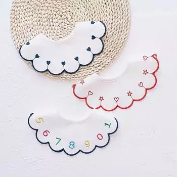 Полотенце для слюны, вращающееся на 360 градусов, супер впитывающее, милый детский нагрудник-лепесток для ежедневного использования 11