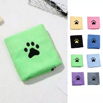 Полотенце для собак, быстросохнущее, впитывающее воду, предотвращающее холод, супер удобное полотенце для сушки домашних животных для туалетной комнаты зелёный