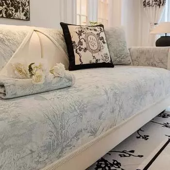 Полотенце для спинки дивана, противоскользящее, износостойкое, шенилловое, универсальное, круглый год, узоры для диванных подушек 70X70cm 1pcs