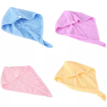 Полотенце для сушки волос из микрофибры, шапочка для ванны и спа-салона, тюрбан, сушка для душа синий