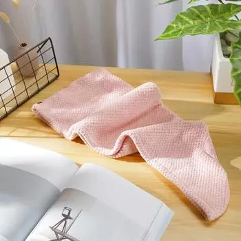 Полотенце для сушки волос, супер впитывающее, быстросохнущее, коралловое флисовое, с мультяшным медведем, на пуговицах, женское, вьющиеся, длинные, густые, влажные волосы, полотенце для волос из микрофибры, шапка бежевый