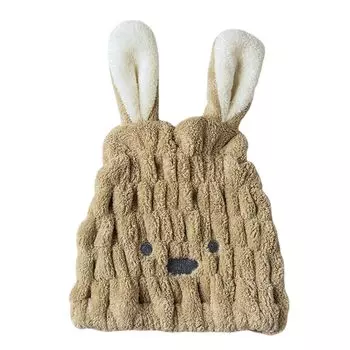 Полотенце для сушки волос Впитывающее быстросохнущее полотенце для купания, шапочка для волос, шапочка, полотенце, для взрослых, для детей, для душа, впитывающее, сушка, микрофибра, шапка, для волос, (коричневый) коричневый