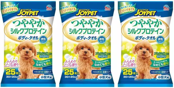 Полотенце для тела JOYPET Glossy Silk Protein для маленьких собак, набор из 25 штук x 3 штук, оптовая закупка