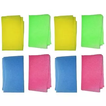 Полотенце для тела Lurrose, банное полотенце, пенящееся банное женское, мягкое, из микрофибры, нейлона, разноцветное, набор из 8 шт.