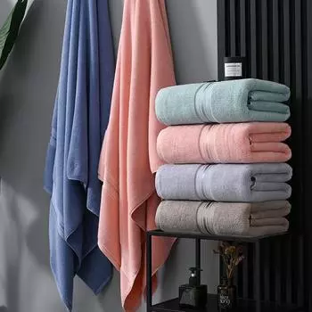 Полотенце для ванной из чистого хлопка большого размера, домашнее, утолщенное, мягкое, впитывающее, мужское и женское, большое банное полотенце, подарочное, хлопковое банное полотенце 100x185 cm хаки