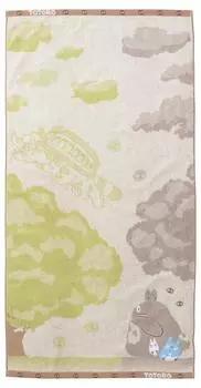 Полотенце для ванной Marushin Ghibli Мой сосед Тоторо 60 x 120 см Тоторо в тени Органический хлопок Хлопок 1005020900 Прибл.. 100%