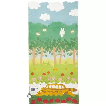 Полотенце для ванной Marushin Ghibli Мой сосед Тоторо Большое хлопковое полотенце для ванной с персонажами Подарок на день рождения Кот Автобус и Тоторо 1005025500 100% для мамы