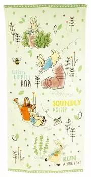 Полотенце для ванной Marushin Кролик Питер 60 x 120 см Бегущий Питер Хлопок Вышитое 5605009000 100%