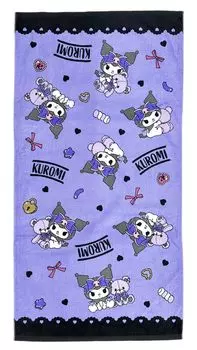 Полотенце для ванной с персонажами 60x120 см, хлопок, куроми [Sanrio] Прибл.. 100% (К (Пастельный медведь))
