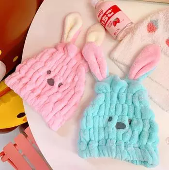 Полотенце для волос из микрофибры для женщин, супервпитывающий быстросохнущий тюрбан для волос для сушки вьющихся длинных густых волос, шапка, обернутое полотенцем 1pc