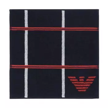 Полотенце Emporio Armani Tattersall Pattern Cotton Mini Towel Hand Towels Handkerchief Brand Present 02340024 100% Mens (68.Военно-морской флот)