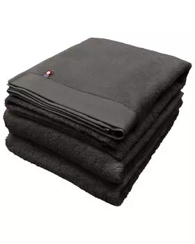 Полотенце Fuwarira Imabari, банное полотенце цвета земли, 68 x 125 см, хорошо впитывающее, быстросохнущее, нежное, подарочное, мягкое, пушистое, угольного цвета, набор из 3 шт. древесный уголь