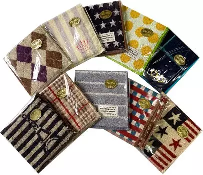 Полотенце Hagiwara Набор носовых платков Omakase из 10 хлопковых мужских полотенец