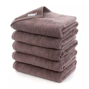 Полотенце Hartwell Imabari Fluffy 365 Банное полотенце Полотенце простое простое цветное полотенце Imabari Сделано в Японии Набор из 5 коричневых предметов