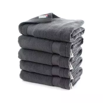 Полотенце Hartwell Imabari My Hotel Towel Банное полотенце для отеля Полотенце Simple Plain Loop Цветное полотенце Набор из 5 темно-серых полотенец темно-серого