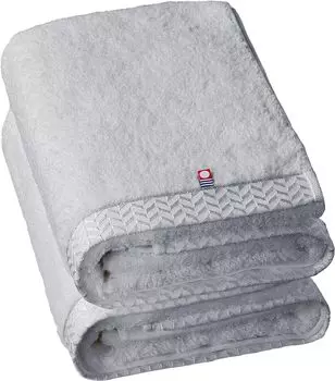 Полотенце Imabari Банное полотенце Imabari из хлопка, набор из 2 штук, ультратолстое, премиум класса, с длинным ворсом, нежно скрученная пряжа, серое, пушистое, мягкое, быстросохнущее, мгновенно впитывает воду