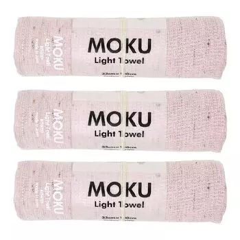 Полотенце Imabari Contex MOKU Light Towel Baby Pink, набор из 3 шт. [Contex] детские розовый